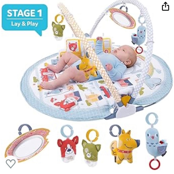 Yookidoo 3-in-1 Urban Baby Gym Lay to Sit-Up Play Mat - Picture 15 of 15